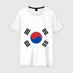 Мужская футболка Корея Корейский флаг