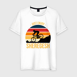 Мужская футболка Just enjoy Sheregesh