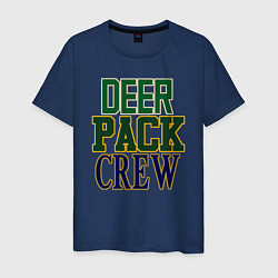 Футболка хлопковая мужская Deer Pack Crew, цвет: тёмно-синий