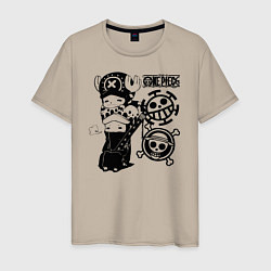 Мужская футболка Тони Тони Чоппер и Трафальгар Ло One Piece