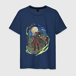 Мужская футболка Кадзуха и луна