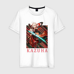 Мужская футболка Кадзуха Genshin Impact