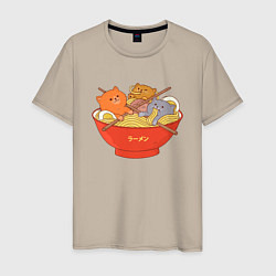 Мужская футболка Вкусные котики