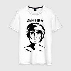 Мужская футболка ZEMFIRA эскиз портрет