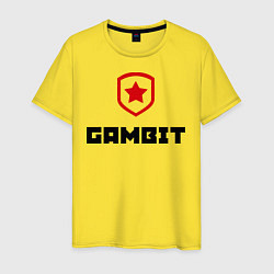 Футболка хлопковая мужская Gambit, цвет: желтый