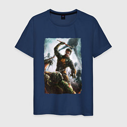 Мужская футболка Doomguy VS Freeman