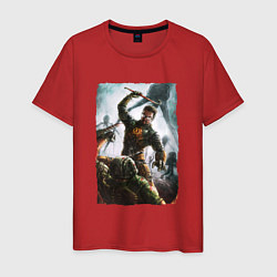 Мужская футболка Doomguy VS Freeman