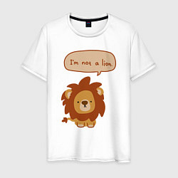 Мужская футболка Я не лев