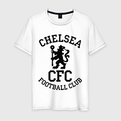 Футболка хлопковая мужская Chelsea CFC цвета белый — фото 1