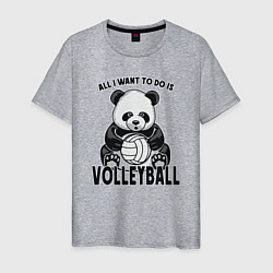 Мужская футболка Volleyball Panda