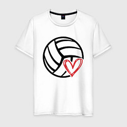 Мужская футболка Love Volleyball