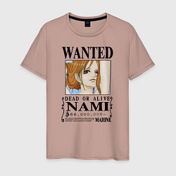 Мужская футболка Нами в розыске One Piece