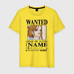 Мужская футболка Нами в розыске One Piece