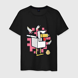 Мужская футболка Курица Chicken Майнкрафт