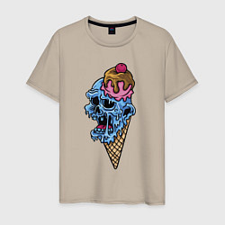 Мужская футболка Horror ice cream