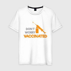 Мужская футболка Vaccinated