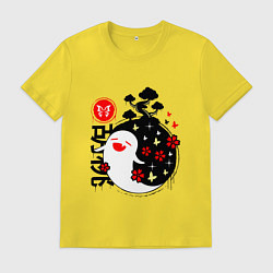 Футболка хлопковая мужская ГЕНШИН ИМПАКТ ДУХИ, цвет: желтый