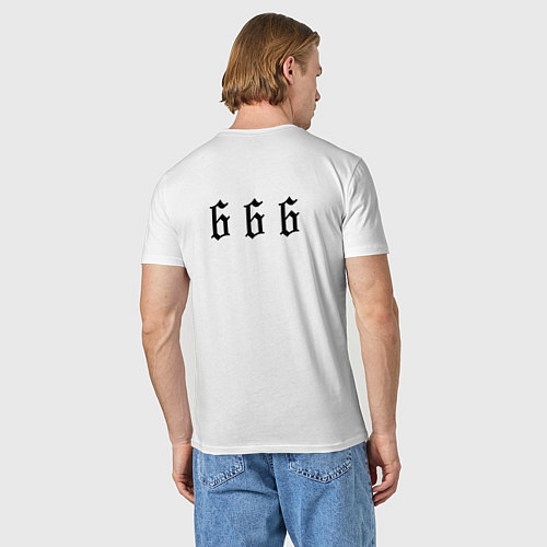 Мужская футболка Морген 666 / Белый – фото 4