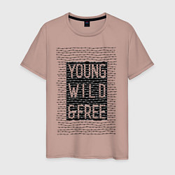 Мужская футболка YOUNG WILD &FREE