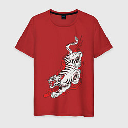 Мужская футболка Тигр самурая