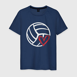 Мужская футболка Love Volleyball