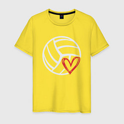 Мужская футболка Love Volleyball