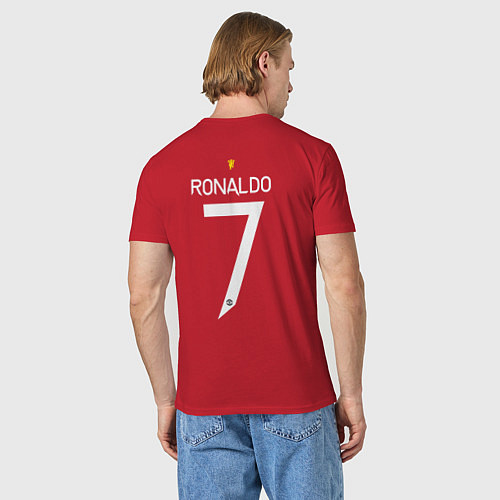 Мужская футболка Форма Криштиану Роналдо / Красный – фото 4