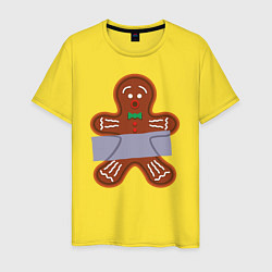 Мужская футболка Имбирный человечек скотч