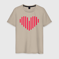 Мужская футболка Минималистичное сердце