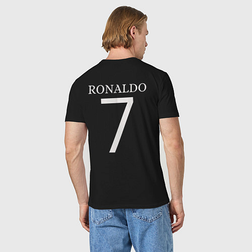 Мужская футболка Манчестер Юнайтед Роналду 2021 / Черный – фото 4