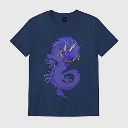 Футболка хлопковая мужская Blue dragon, цвет: тёмно-синий