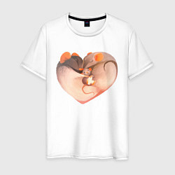 Мужская футболка Мышиное сердце