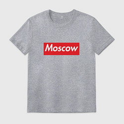 Футболка хлопковая мужская Moscow, цвет: меланж