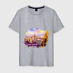 Мужская футболка Города и страны Нью-Йорк США