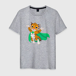 Мужская футболка Тигр Супергерой