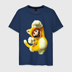 Мужская футболка Mario cat