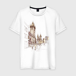 Мужская футболка Город Прага