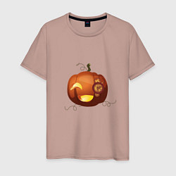 Мужская футболка Стимпанк-тыква на хэллоуин