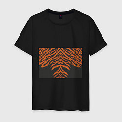 Мужская футболка Шкура тигра оранжевая