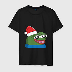 Мужская футболка Pepe, pepe happy, Пепе хеппи, pepe happy new year