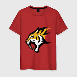 Футболка хлопковая мужская Scream Tiger, цвет: красный