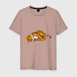 Мужская футболка Спящий тигр