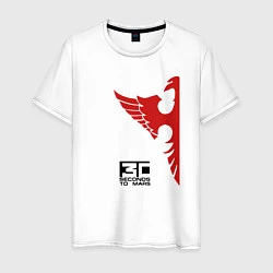 Мужская футболка 30 Seconds to Mars красный орел