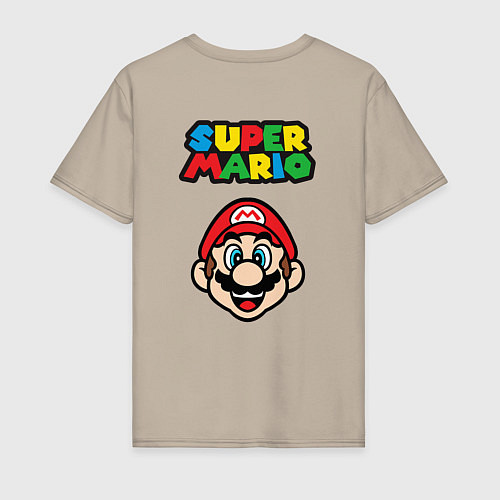 Мужская футболка Yoshi&Mario / Миндальный – фото 2