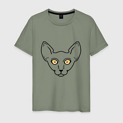 Мужская футболка Глазастый кот