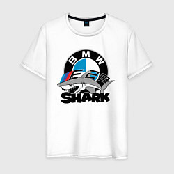 Футболка хлопковая мужская BMW SHARK, цвет: белый