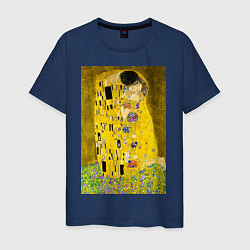 Мужская футболка Поцелуй картина Климта