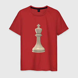 Мужская футболка Шахматная фигура Белый король