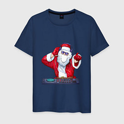 Мужская футболка Диджей Санта