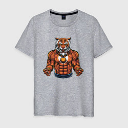 Мужская футболка Тигр - качок